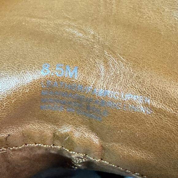 Gianni Bini Womens Tan Brown Leather Perforated Lace Up Ankle Boots 8.5M - Picture 9 of 9